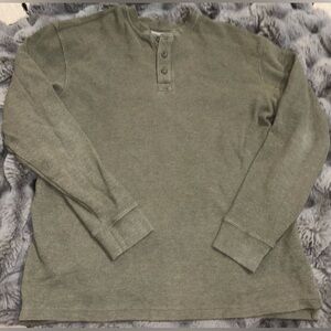 Men's Redhead Green Henley Shirt